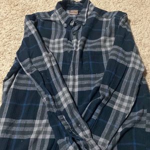 Plaid flannel button down
